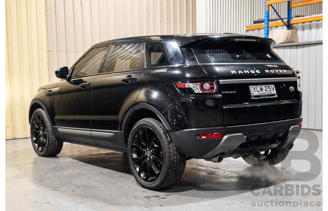 3/2015 Range Rover Evoque Si4 PURE LV MY15 5d Wagon Santorini Black Turbo 2.0L