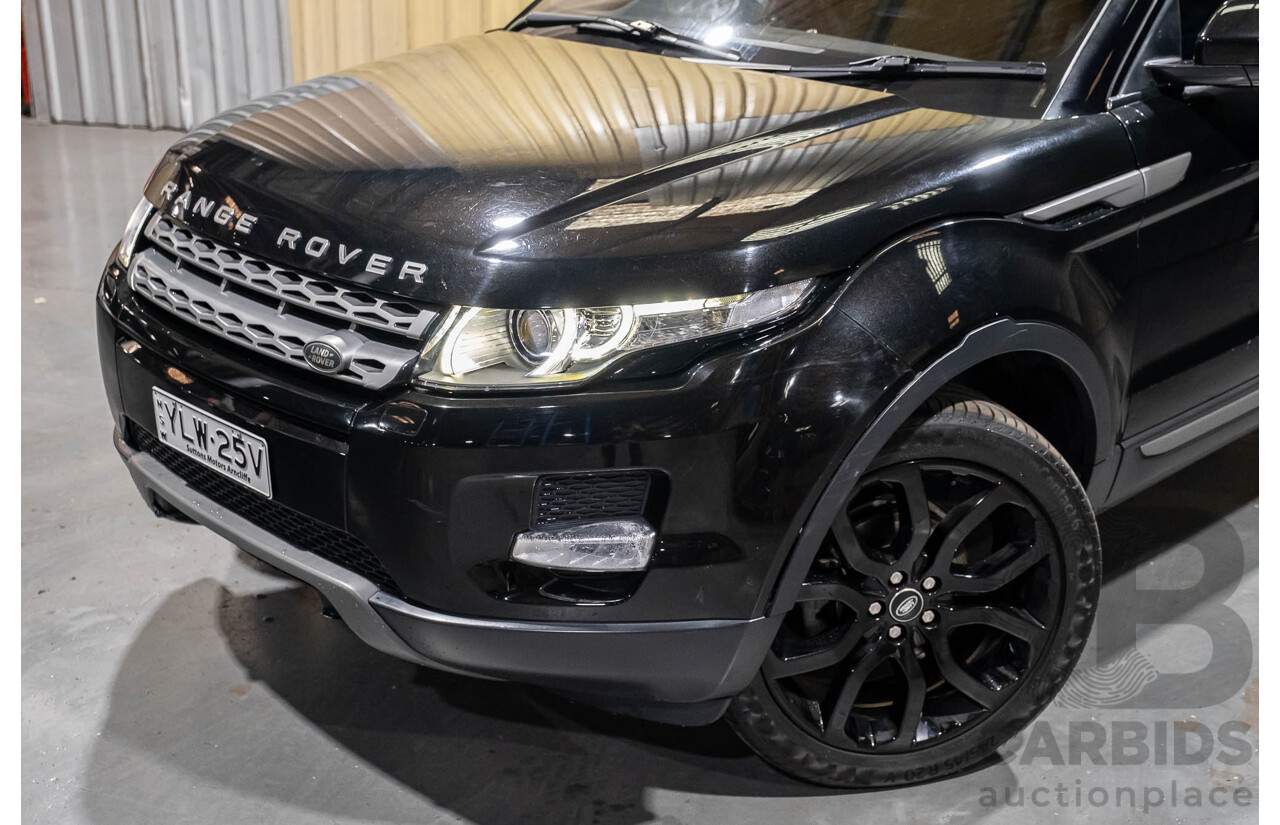 3/2015 Range Rover Evoque Si4 PURE LV MY15 5d Wagon Santorini Black Turbo 2.0L