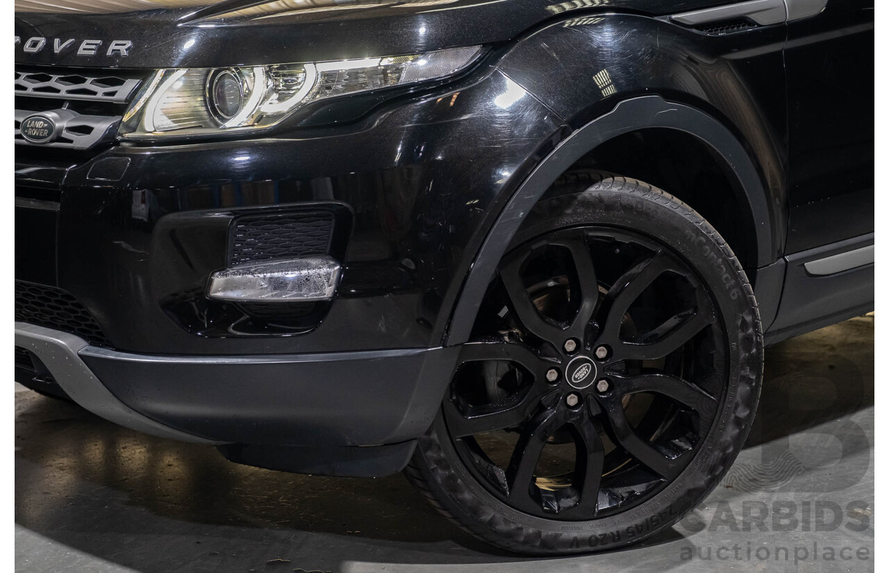 3/2015 Range Rover Evoque Si4 PURE LV MY15 5d Wagon Santorini Black Turbo 2.0L
