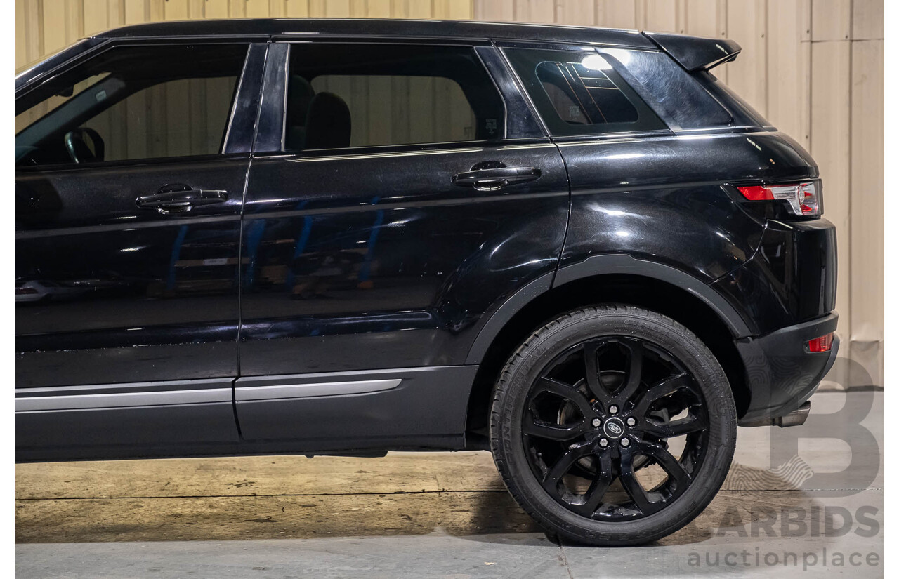 3/2015 Range Rover Evoque Si4 PURE LV MY15 5d Wagon Santorini Black Turbo 2.0L
