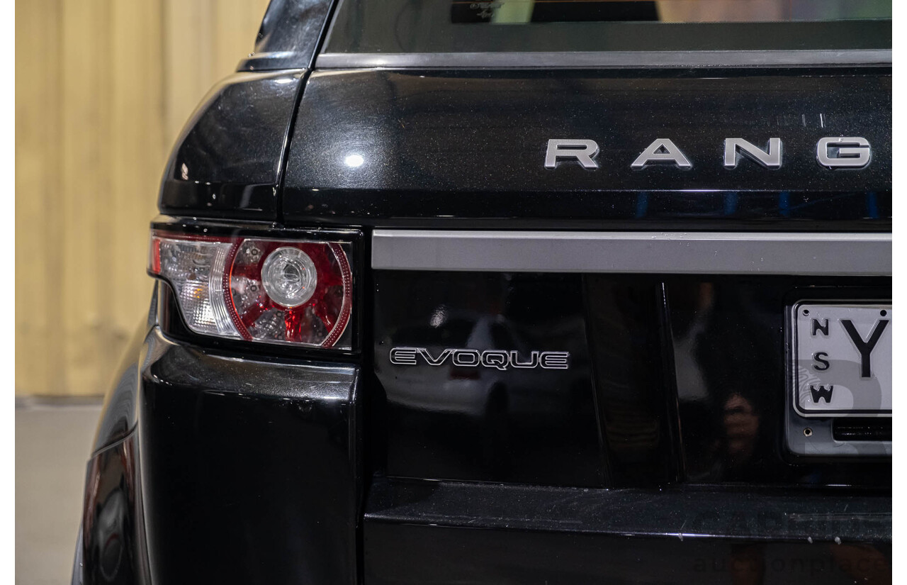 3/2015 Range Rover Evoque Si4 PURE LV MY15 5d Wagon Santorini Black Turbo 2.0L