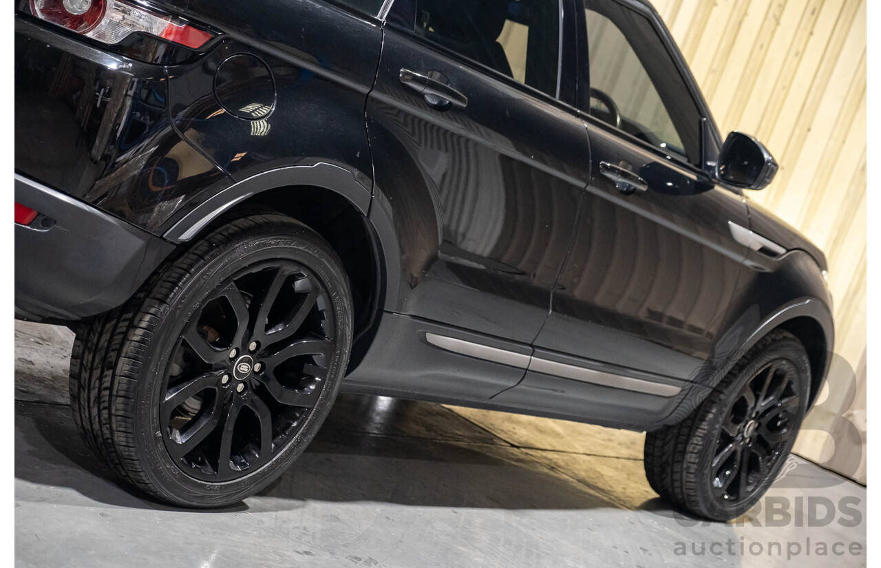 3/2015 Range Rover Evoque Si4 PURE LV MY15 5d Wagon Santorini Black Turbo 2.0L