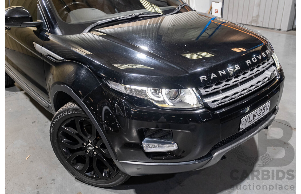 3/2015 Range Rover Evoque Si4 PURE LV MY15 5d Wagon Santorini Black Turbo 2.0L