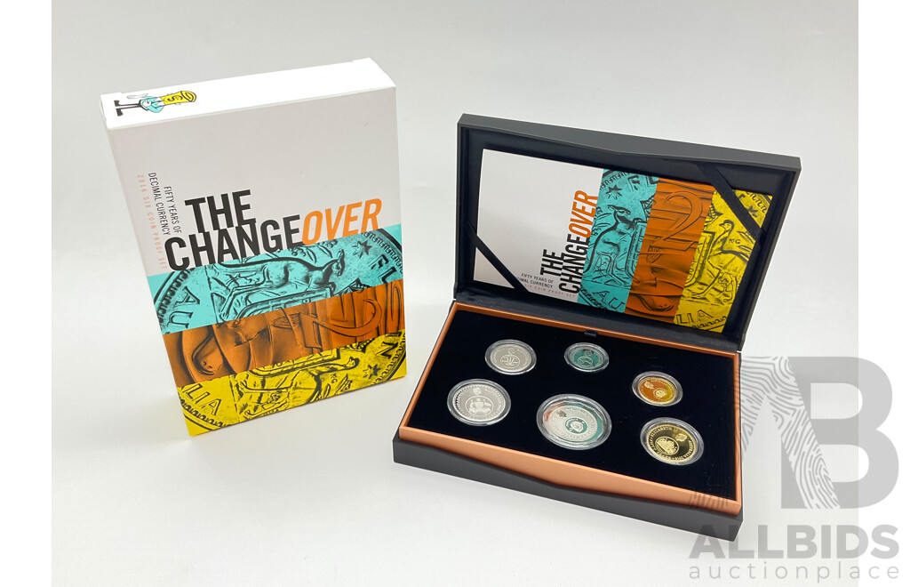 Australian 2016 RAM Boxed Six Coin Set, The Change Over