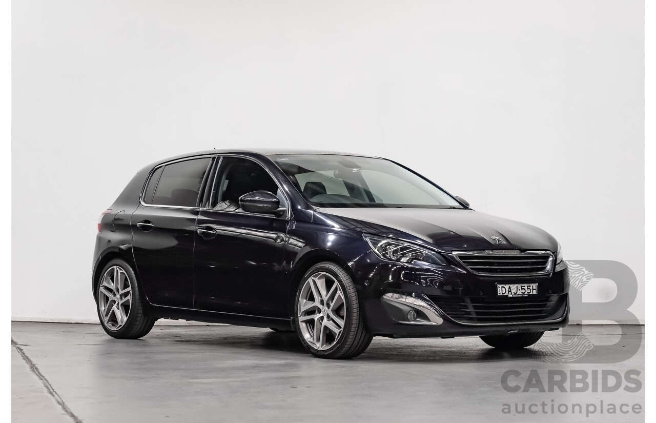 8/2015 Peugeot 308 Allure Premium BLUE HDI T9 5d Hatchback Metallic Blue Turbo Diesel 2.0L