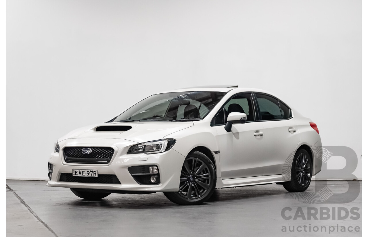 8/2014 Subaru WRX Premium (AWD) MY15 4d Sedan White Turbo 2.0L