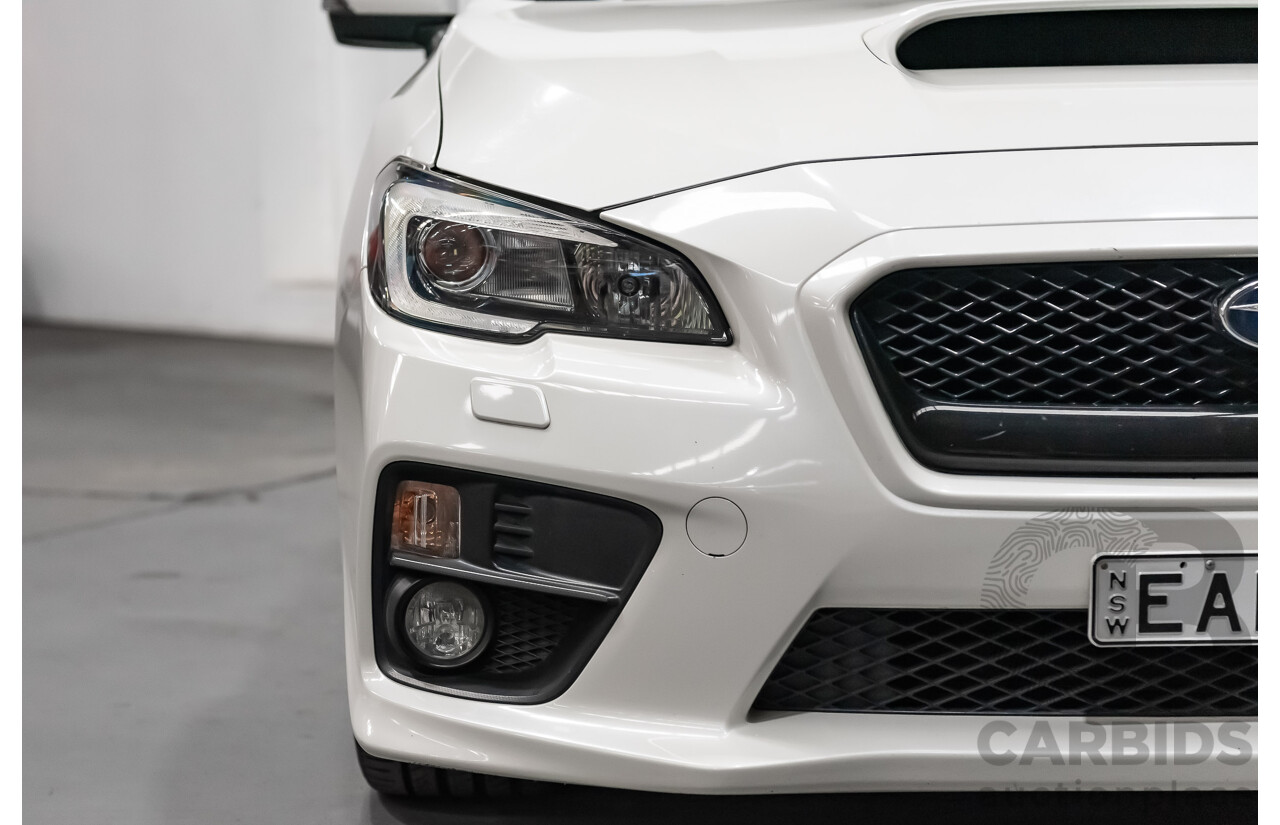 8/2014 Subaru WRX Premium (AWD) MY15 4d Sedan White Turbo 2.0L