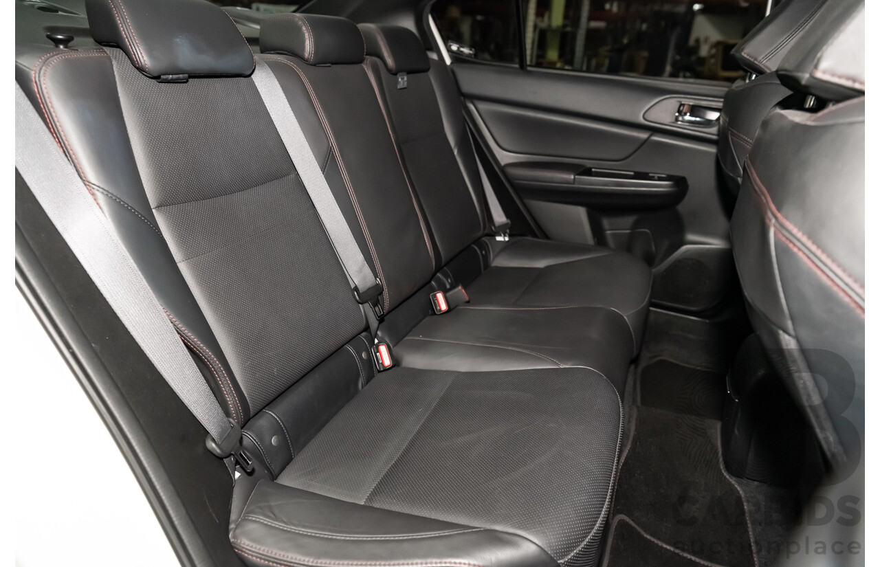 8/2014 Subaru WRX Premium (AWD) MY15 4d Sedan White Turbo 2.0L