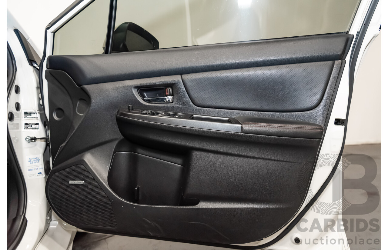 8/2014 Subaru WRX Premium (AWD) MY15 4d Sedan White Turbo 2.0L