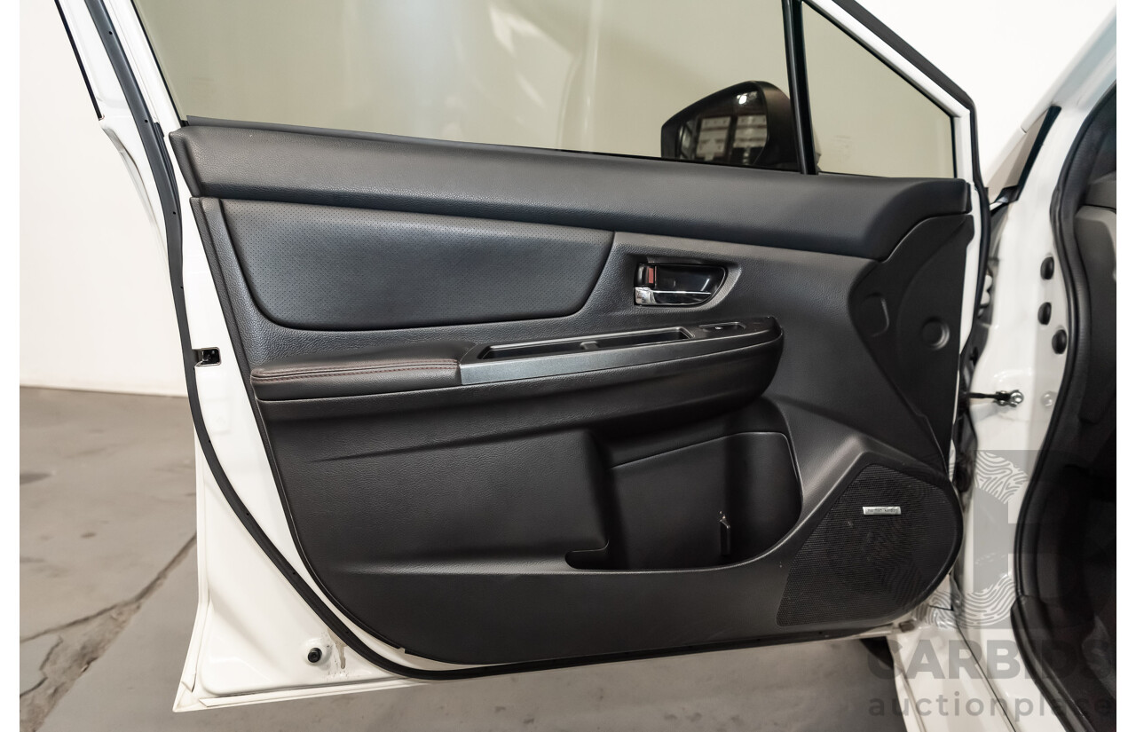 8/2014 Subaru WRX Premium (AWD) MY15 4d Sedan White Turbo 2.0L