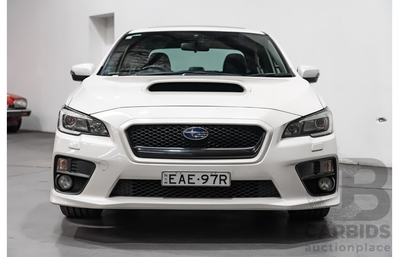 8/2014 Subaru WRX Premium (AWD) MY15 4d Sedan White Turbo 2.0L