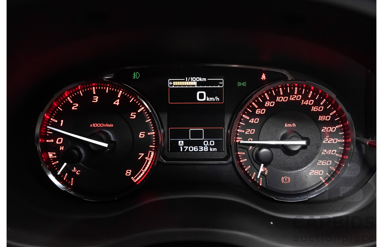 8/2014 Subaru WRX Premium (AWD) MY15 4d Sedan White Turbo 2.0L