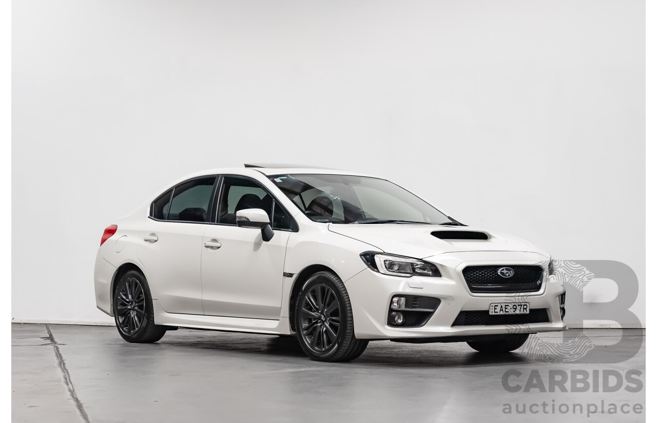 8/2014 Subaru WRX Premium (AWD) MY15 4d Sedan White Turbo 2.0L