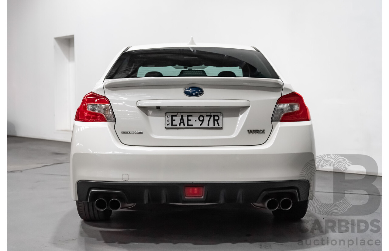 8/2014 Subaru WRX Premium (AWD) MY15 4d Sedan White Turbo 2.0L
