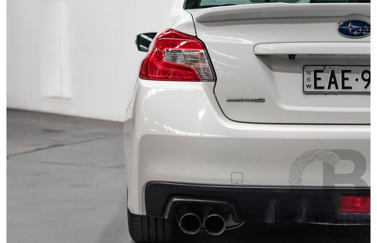 8/2014 Subaru WRX Premium (AWD) MY15 4d Sedan White Turbo 2.0L