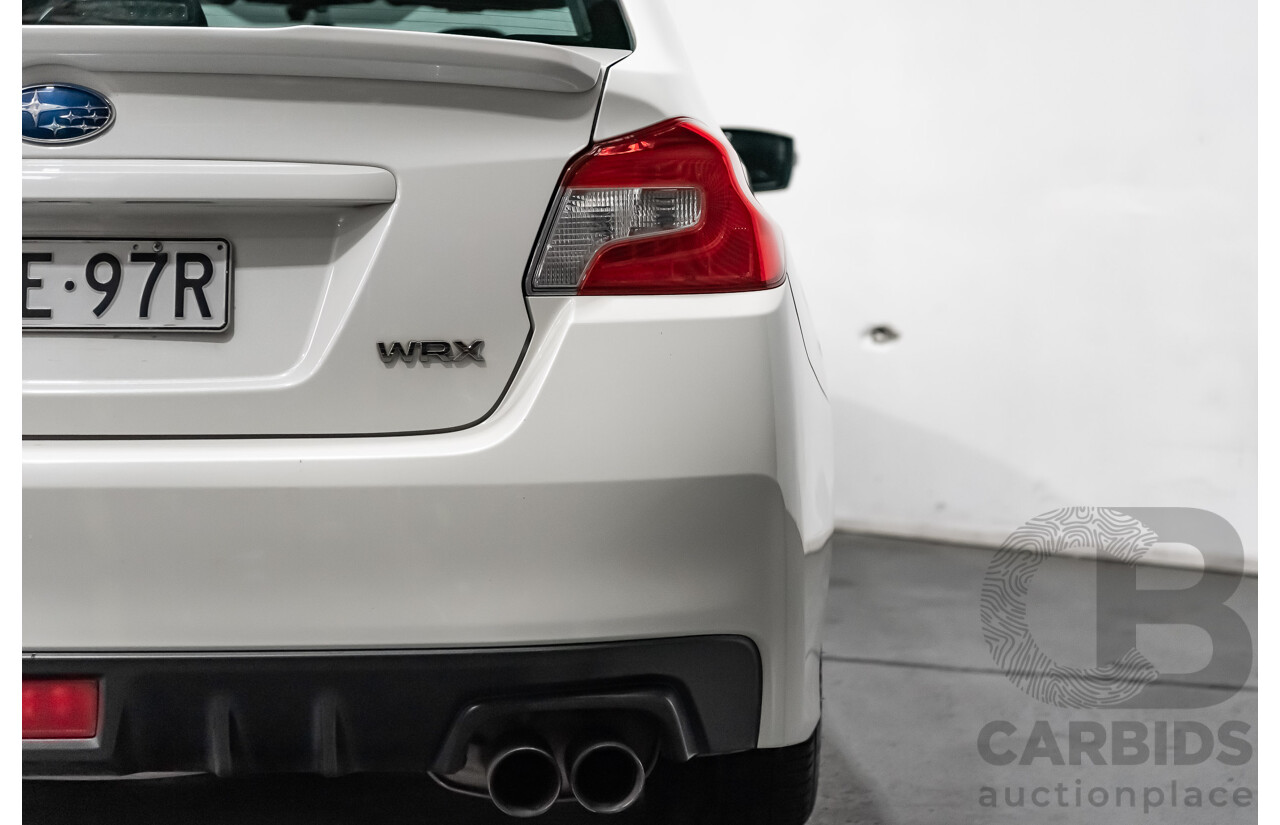 8/2014 Subaru WRX Premium (AWD) MY15 4d Sedan White Turbo 2.0L