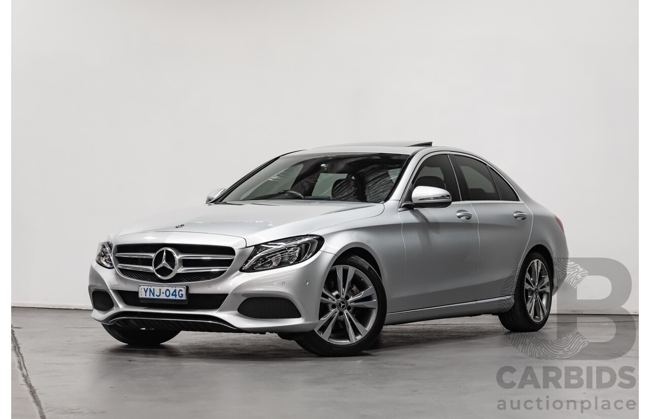5/2017 Mercedes Benz C200 W205 MY16 4d Sedan Iridium Silver Metallic Turbo 2.0L