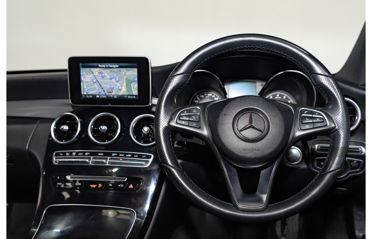 5/2017 Mercedes Benz C200 W205 MY16 4d Sedan Iridium Silver Metallic Turbo 2.0L