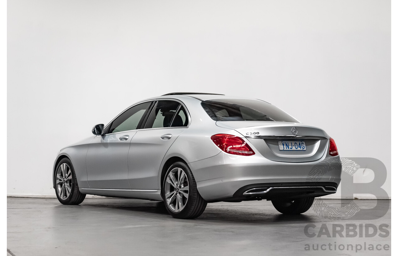 5/2017 Mercedes Benz C200 W205 MY16 4d Sedan Iridium Silver Metallic Turbo 2.0L