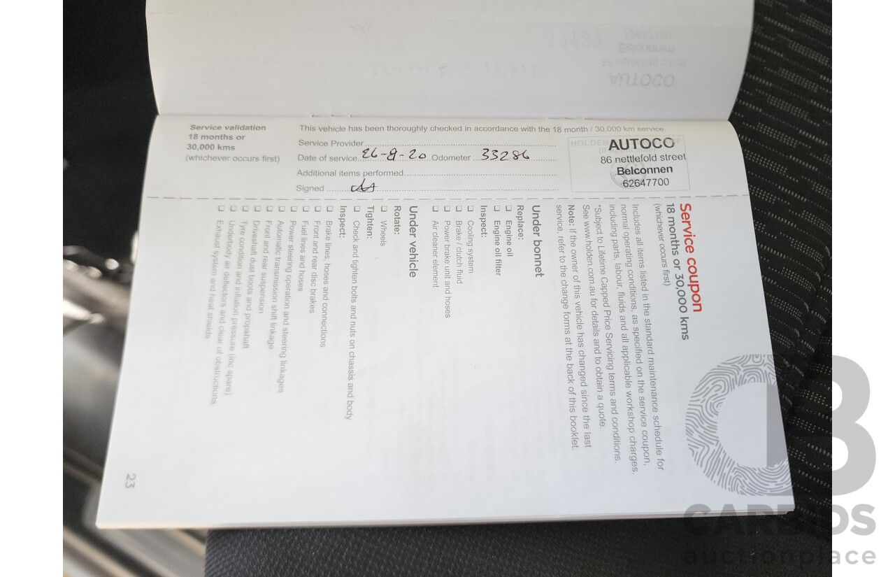 7/2017 Holden Commodore Evoke VF11 4d Sportwagon White V6 3.0L