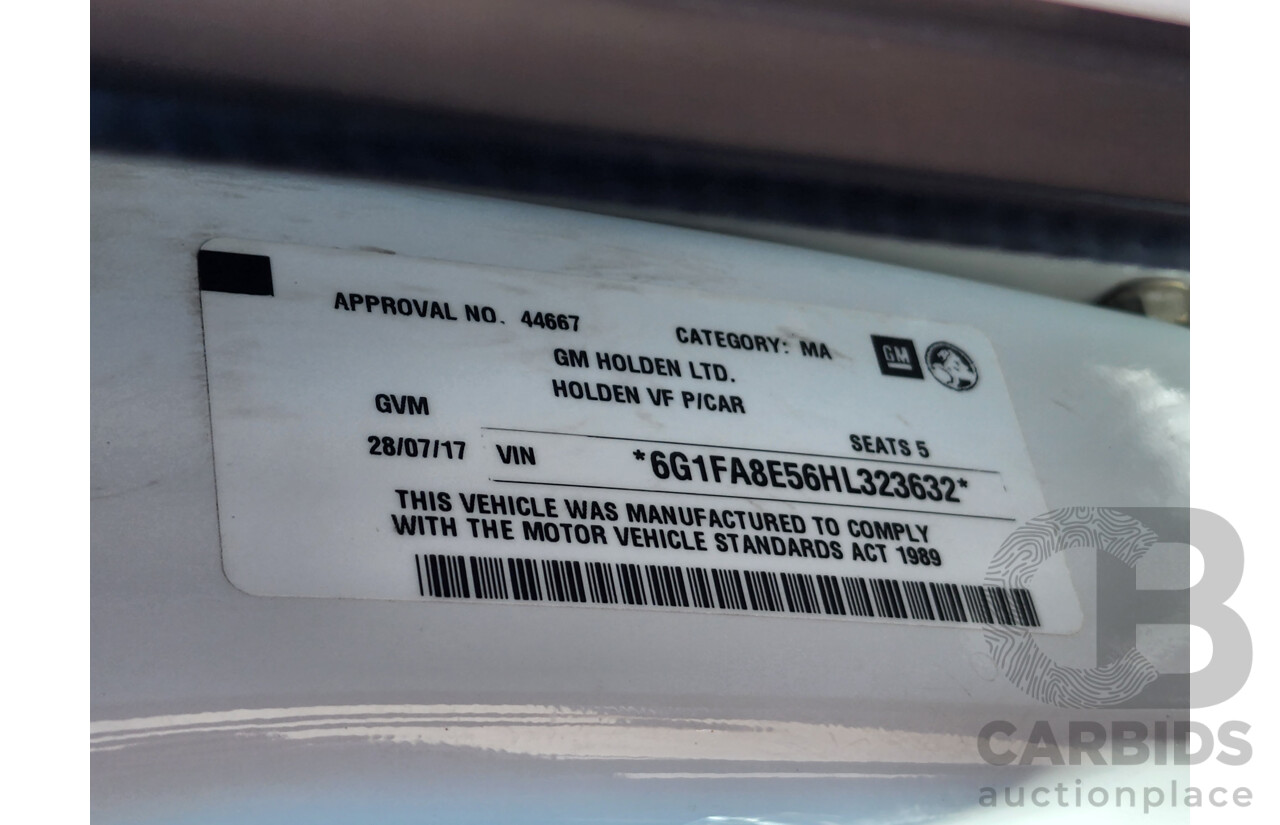 7/2017 Holden Commodore Evoke VF11 4d Sportwagon White V6 3.0L