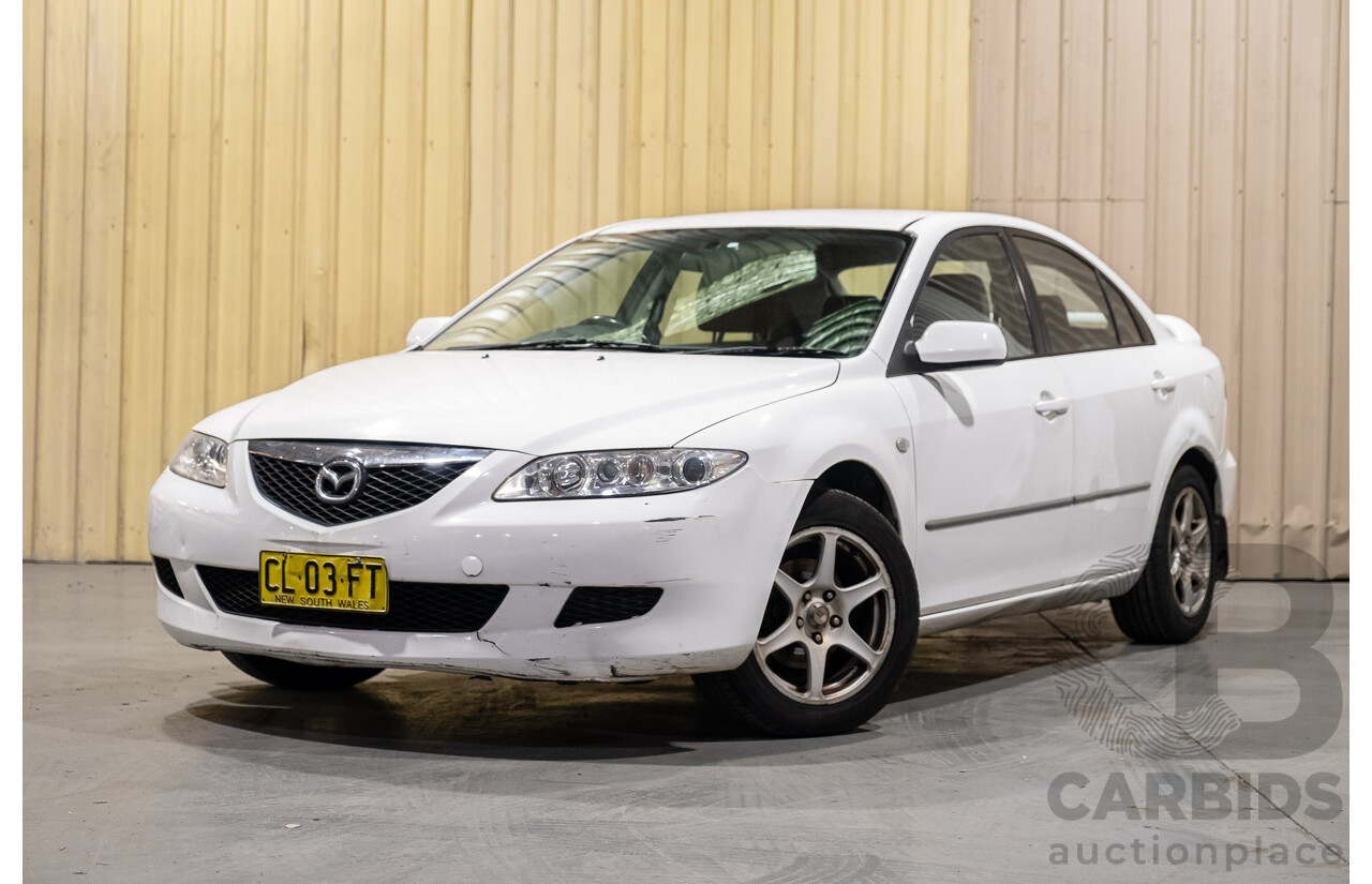8/2003 Mazda 6 Classic GG 4d Sedan White 2.3L