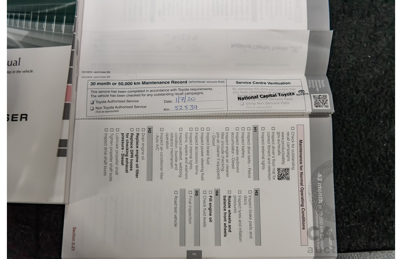 8/2018 Toyota Landcruiser GXL (4x4) VDJ200R MY19 4d Wagon White Turbo Diesel V8 4.5L - 8 Seater