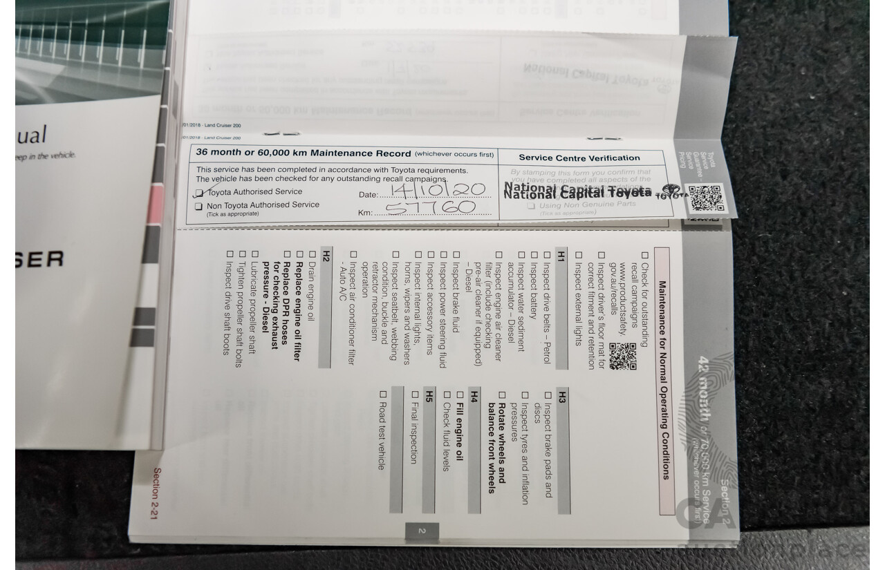 8/2018 Toyota Landcruiser GXL (4x4) VDJ200R MY19 4d Wagon White Turbo Diesel V8 4.5L - 8 Seater