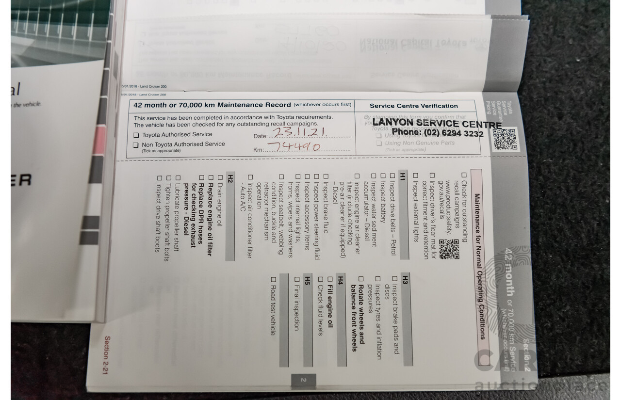 8/2018 Toyota Landcruiser GXL (4x4) VDJ200R MY19 4d Wagon White Turbo Diesel V8 4.5L - 8 Seater
