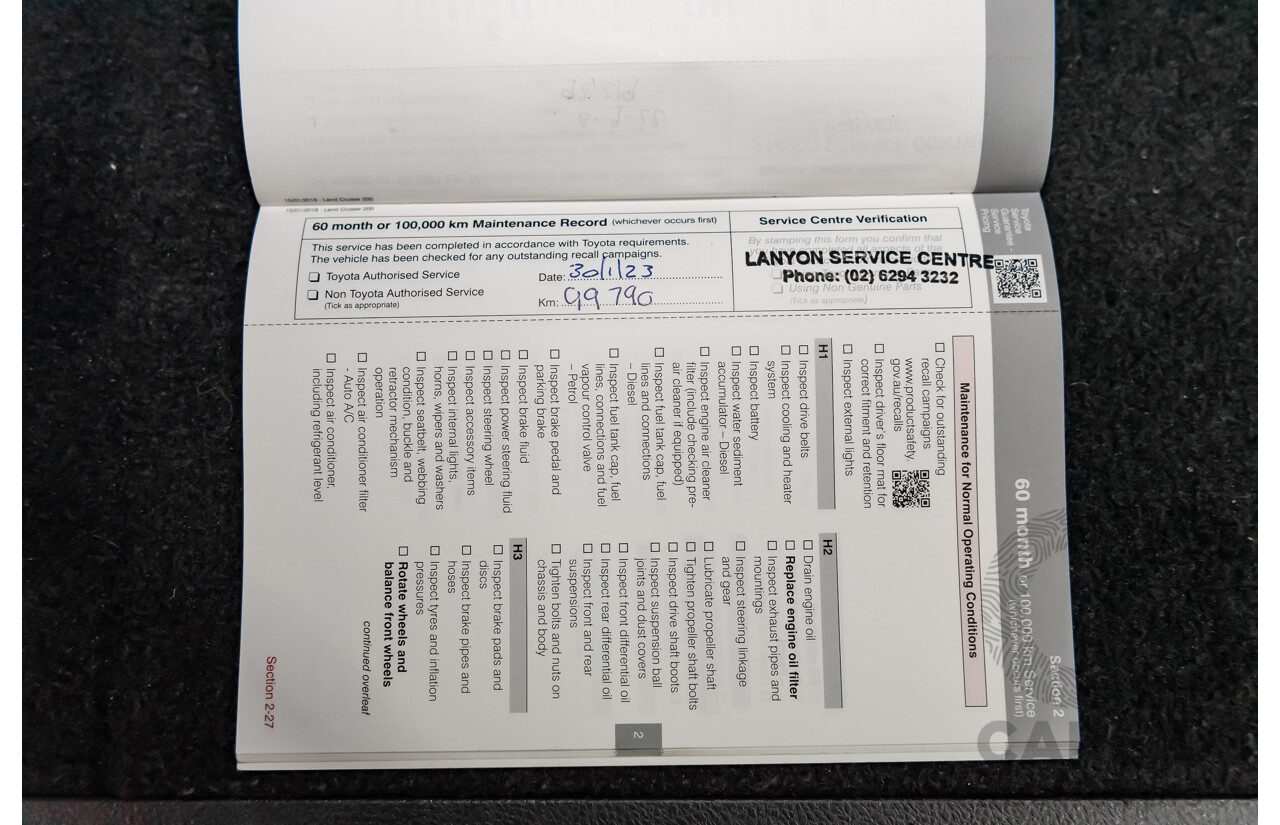 8/2018 Toyota Landcruiser GXL (4x4) VDJ200R MY19 4d Wagon White Turbo Diesel V8 4.5L - 8 Seater