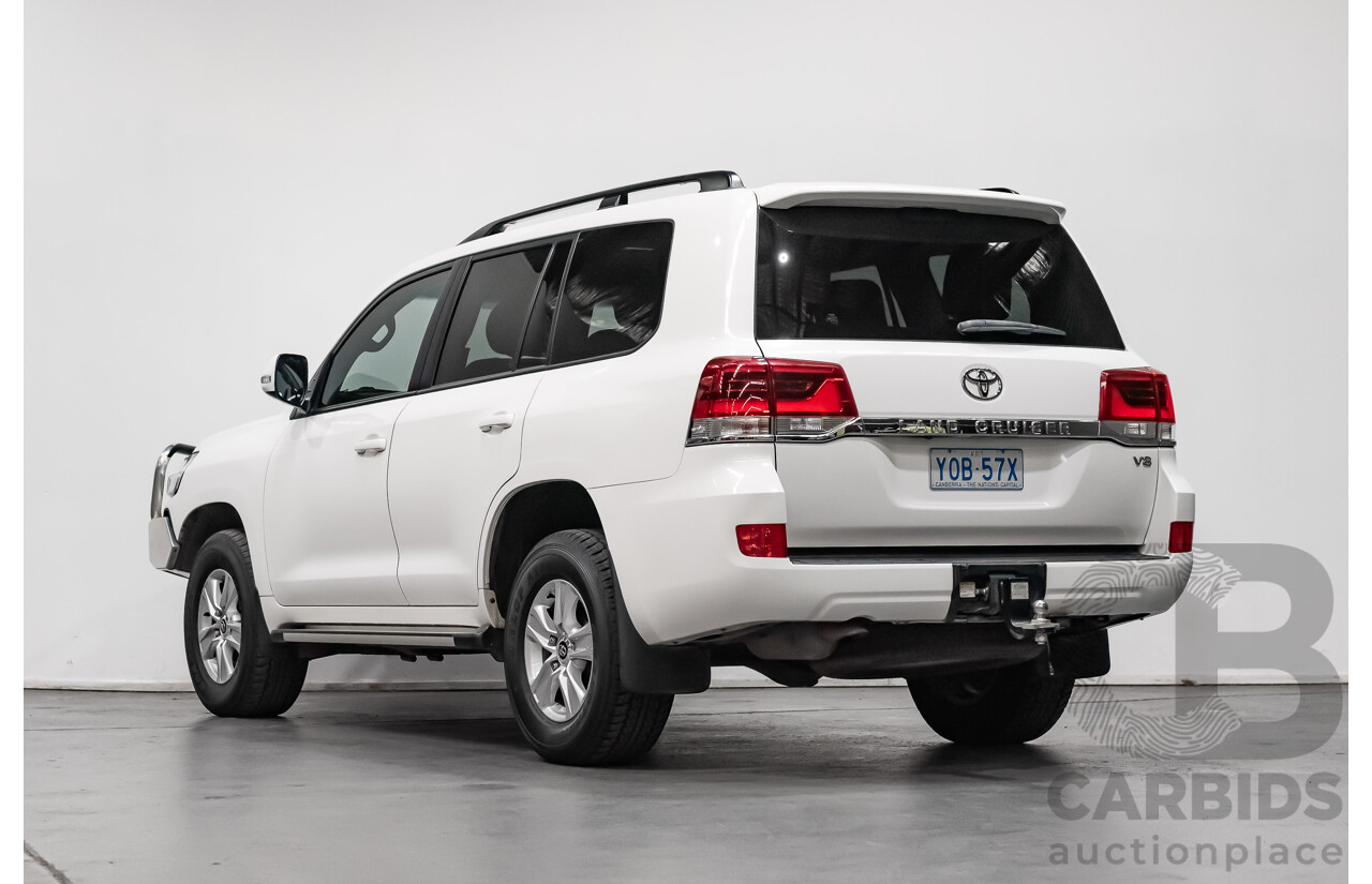 8/2018 Toyota Landcruiser GXL (4x4) VDJ200R MY19 4d Wagon White Turbo Diesel V8 4.5L - 8 Seater