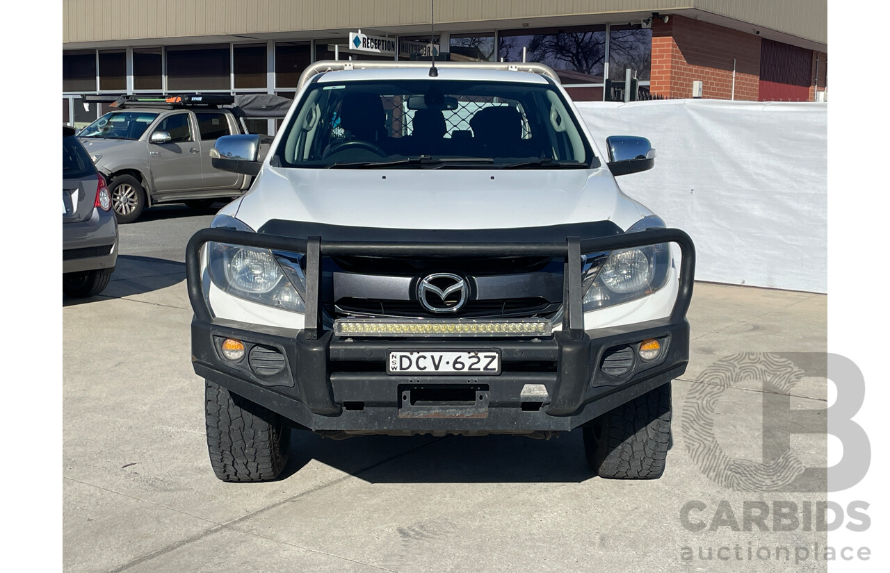 1/2016 Mazda Bt50 XTR (4x4) MY16 Dual Cab Utility White 3.2L