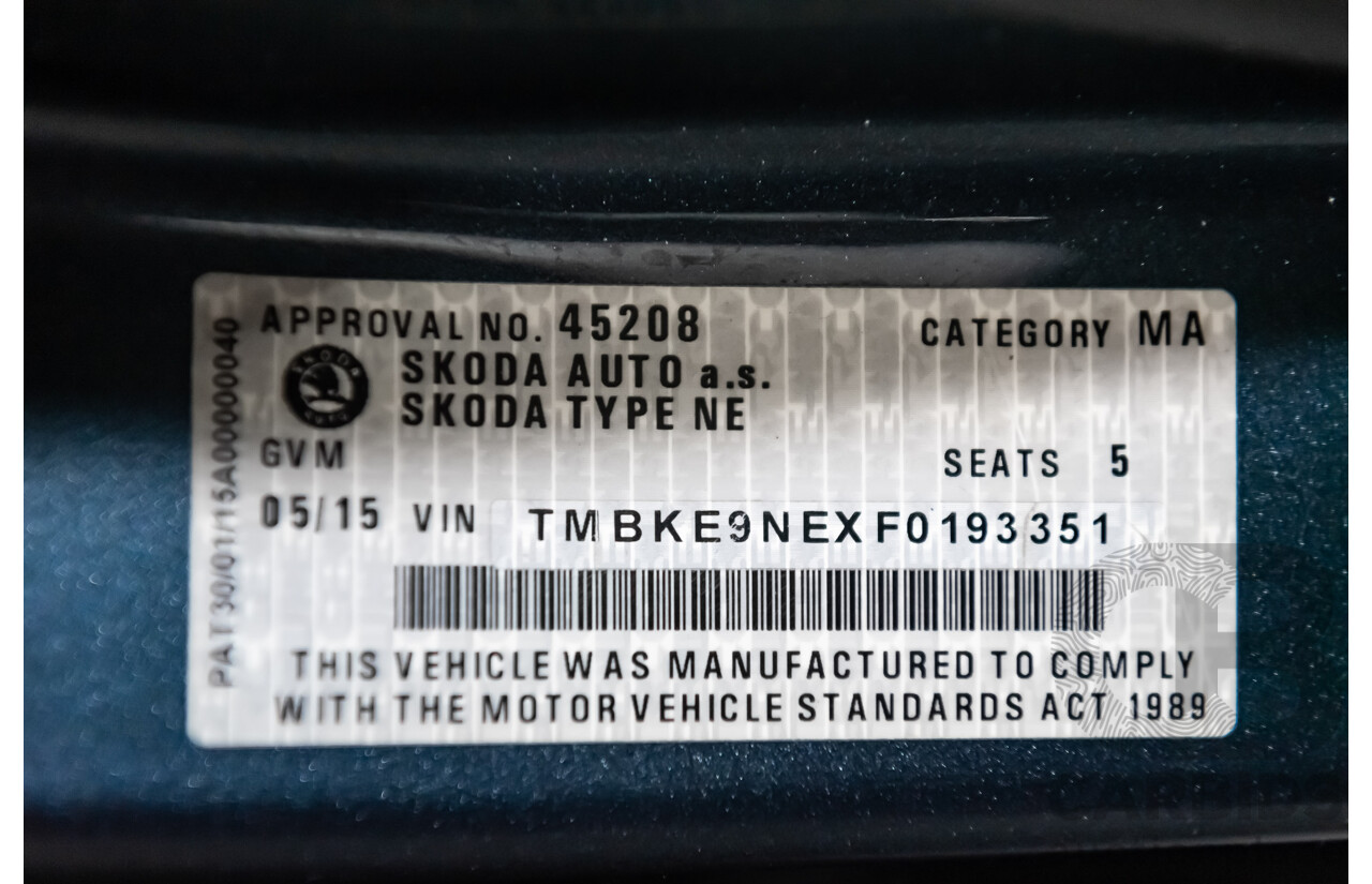 5/2015 Skoda Octavia RS162 TSI NE MY15 4d Wagon Grey Turbo 2.0L