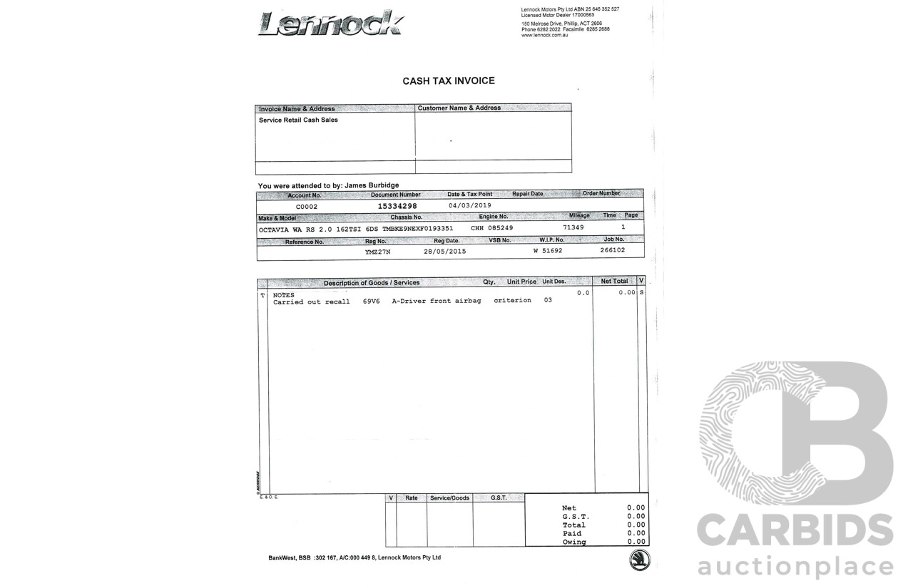 5/2015 Skoda Octavia RS162 TSI NE MY15 4d Wagon Grey Turbo 2.0L