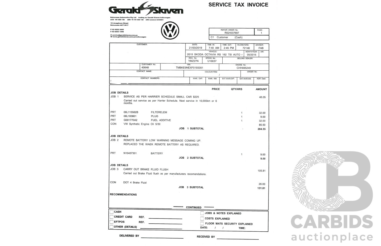 5/2015 Skoda Octavia RS162 TSI NE MY15 4d Wagon Grey Turbo 2.0L