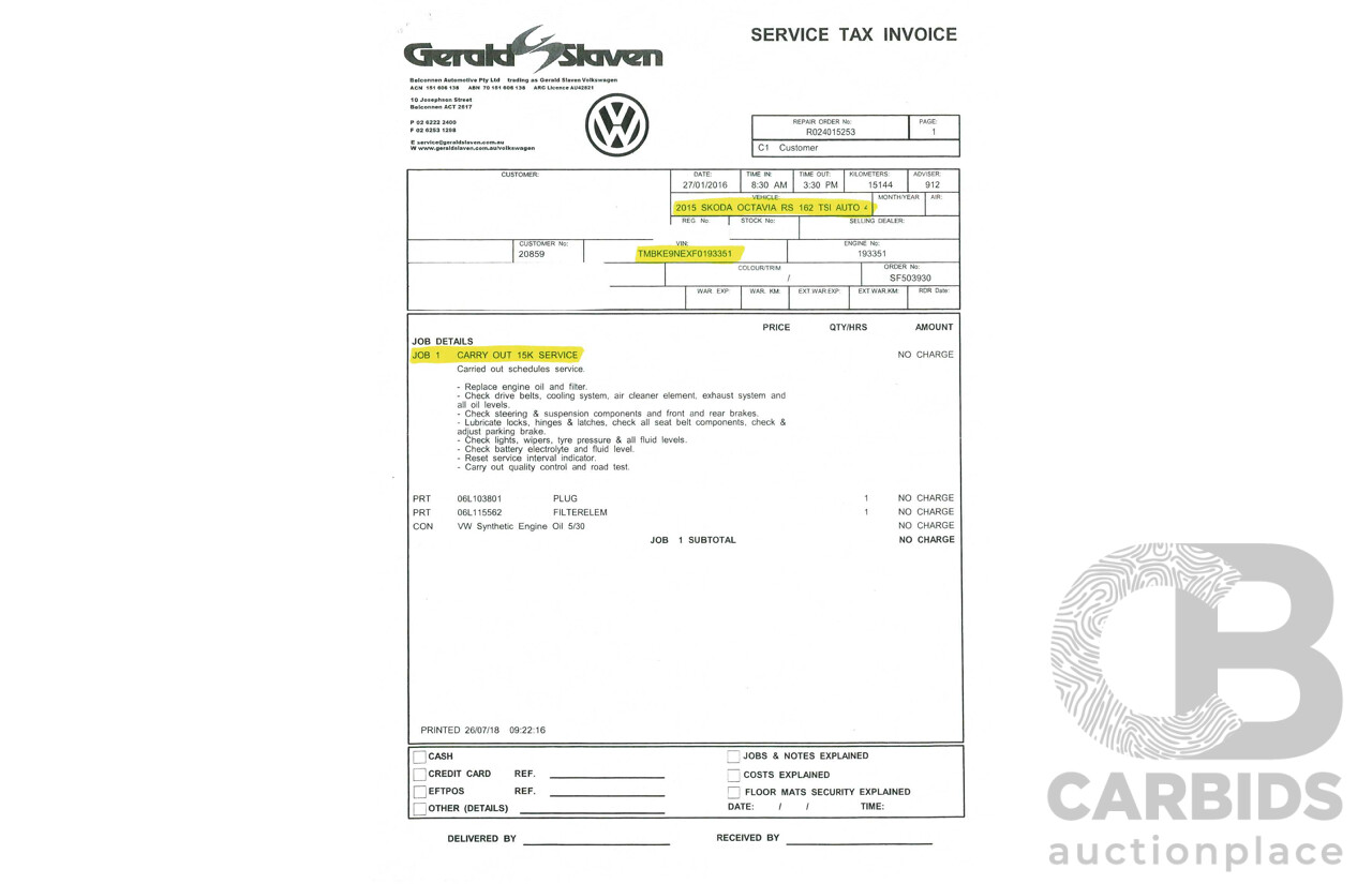 5/2015 Skoda Octavia RS162 TSI NE MY15 4d Wagon Grey Turbo 2.0L