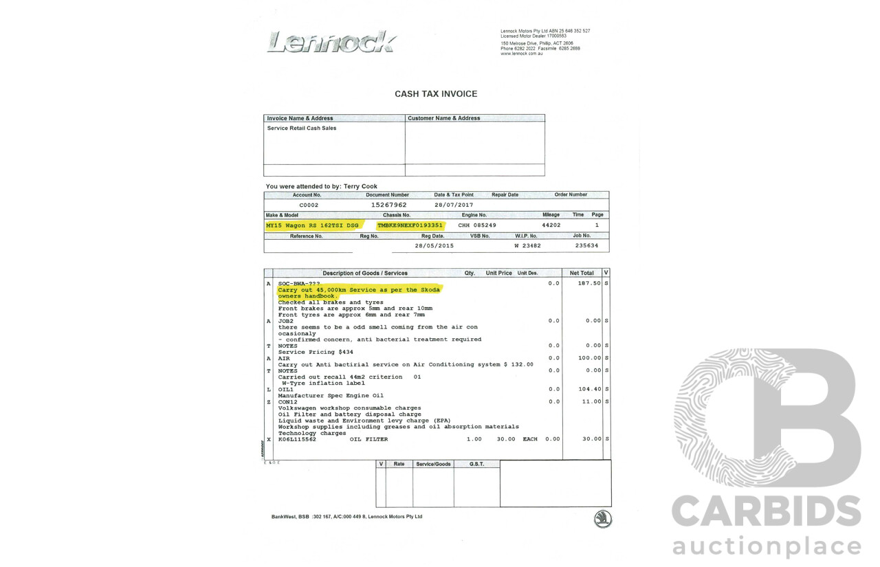5/2015 Skoda Octavia RS162 TSI NE MY15 4d Wagon Grey Turbo 2.0L