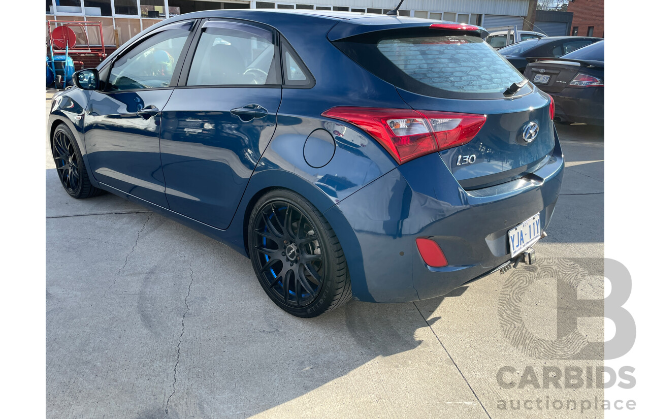 7/2015 Hyundai i30 Active GD3 SERIES 2 5d Hatchback Blue 1.8L