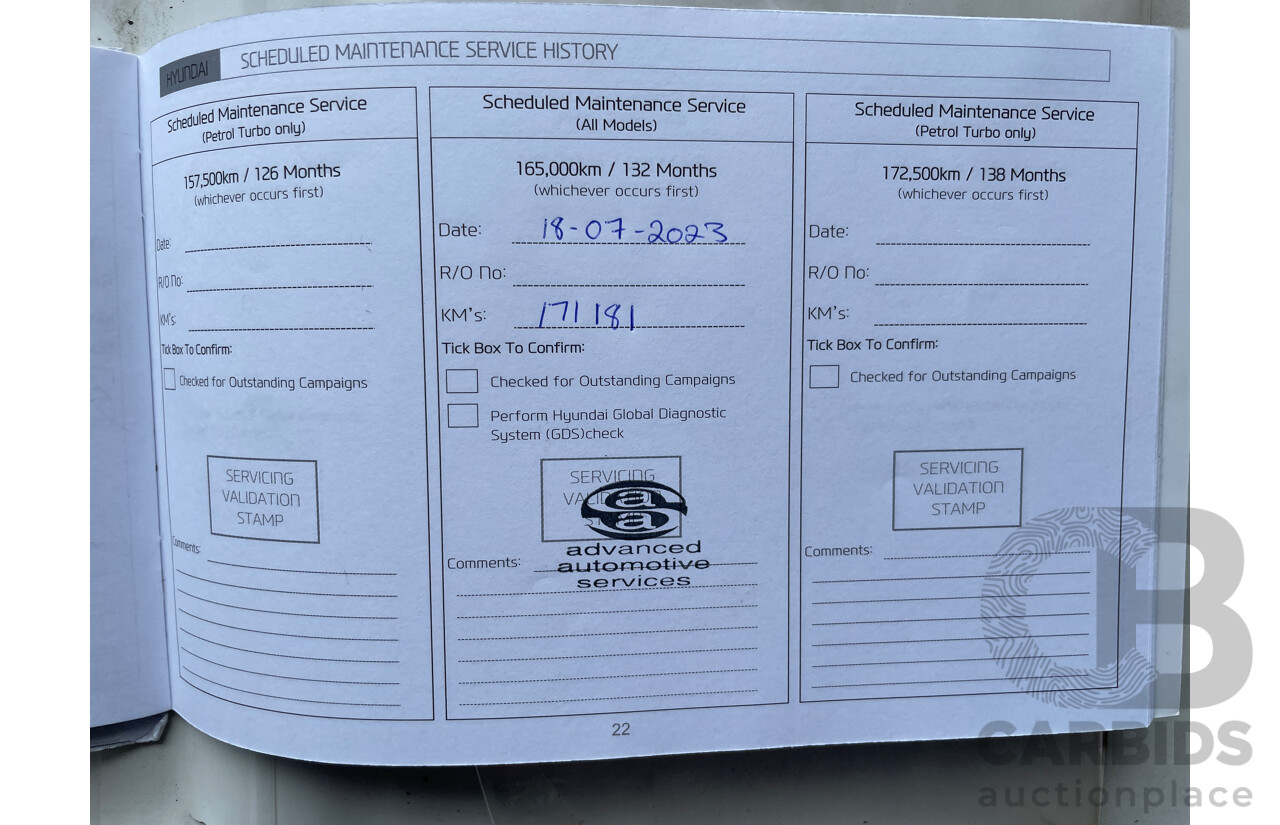 7/2015 Hyundai i30 Active GD3 SERIES 2 5d Hatchback Blue 1.8L