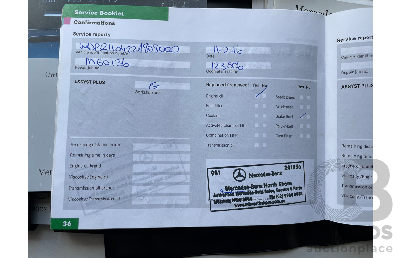 5/2005 Mercedes-Benz E200k Avantgarde 211 4d Sedan Blue 1.8L