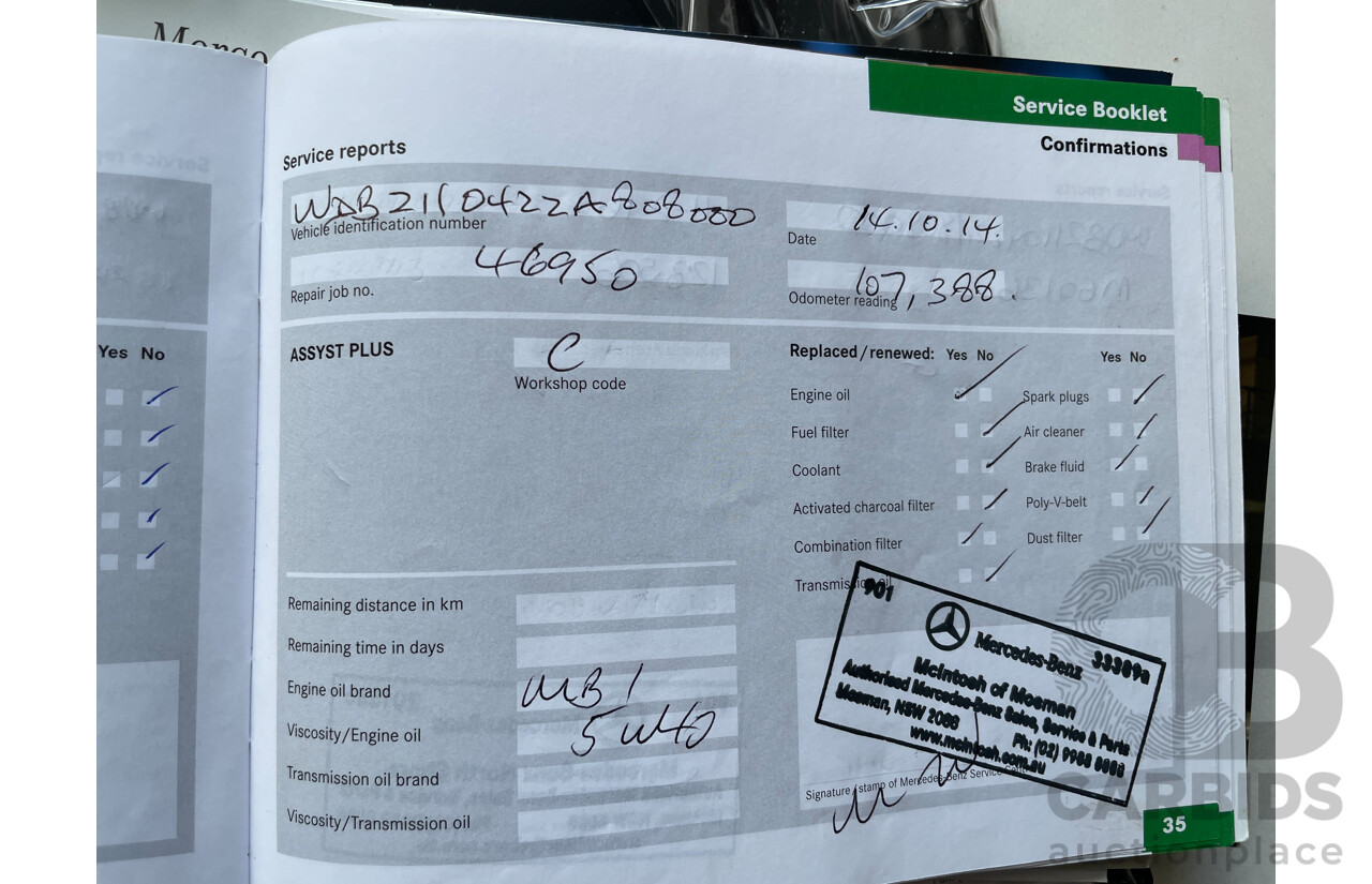 5/2005 Mercedes-Benz E200k Avantgarde 211 4d Sedan Blue 1.8L