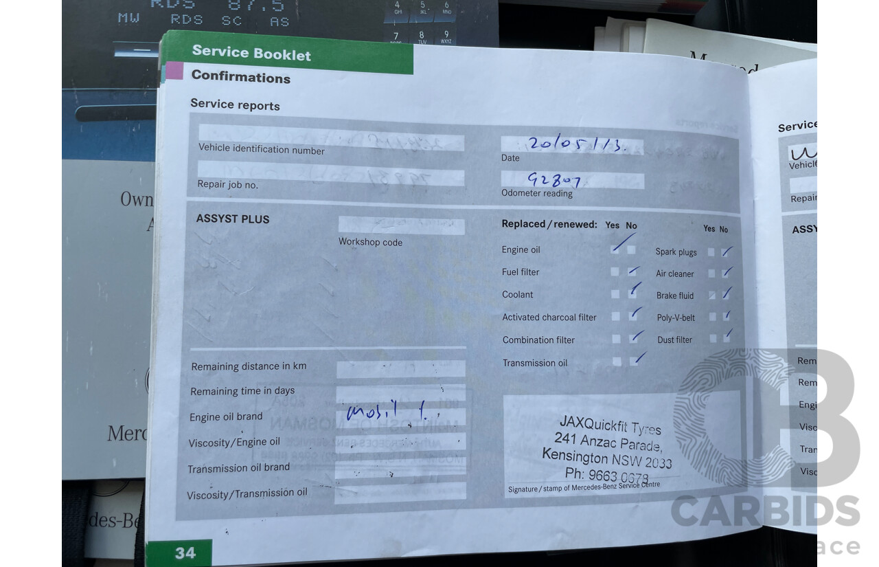 5/2005 Mercedes-Benz E200k Avantgarde 211 4d Sedan Blue 1.8L