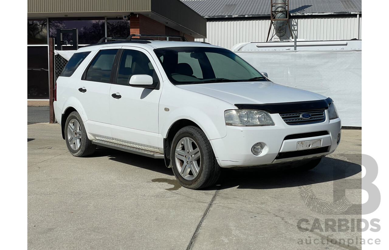 2/2006 Ford Territory GHIA (4x4) SY 4d Wagon White 4.0L