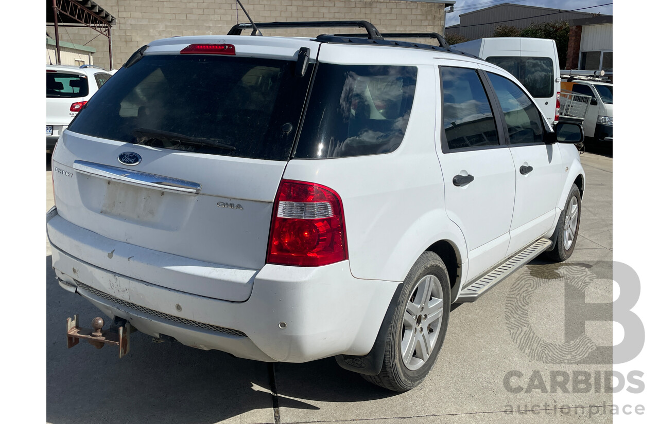 2/2006 Ford Territory GHIA (4x4) SY 4d Wagon White 4.0L