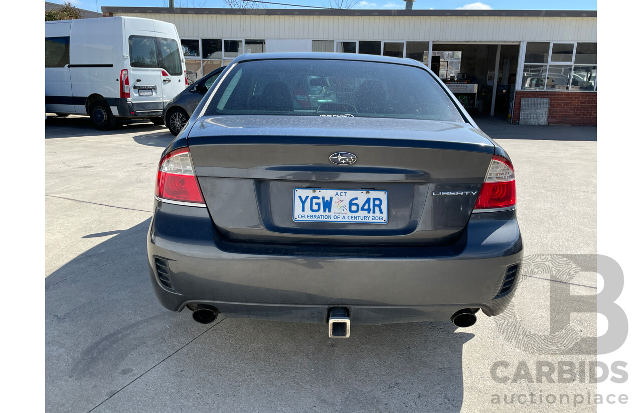 10/2007 Subaru Liberty 2.5i Premium MY07 4d Sedan Grey 2.5L