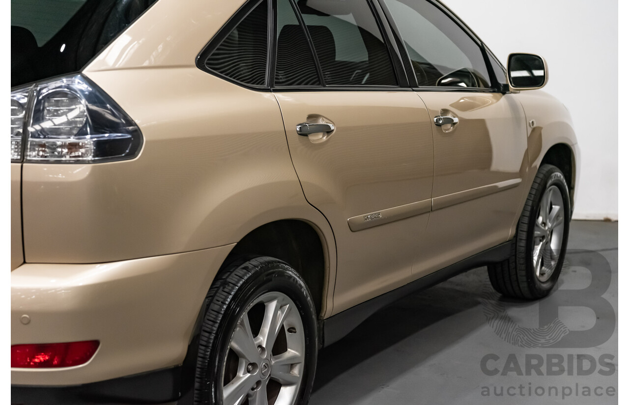 7/2008 Lexus RX400h Hybrid (AWD) MHU38R 4d Wagon Beige 3.3L
