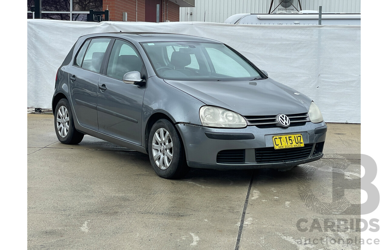 1/2006 Volkswagen Golf 1.6 Comfortline 1K 5d Hatchback Grey 1.6L