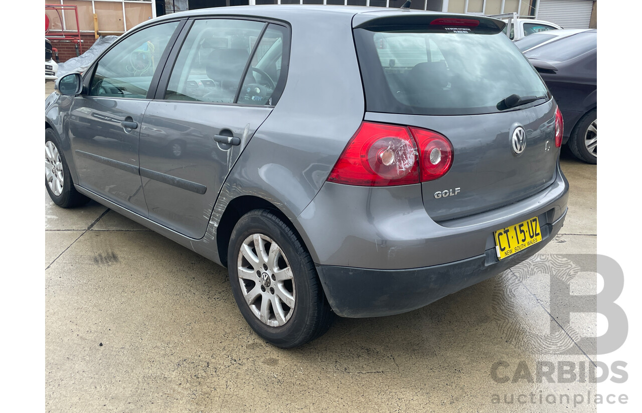 1/2006 Volkswagen Golf 1.6 Comfortline 1K 5d Hatchback Grey 1.6L