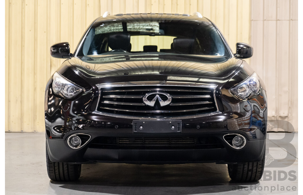 6/2013 Infiniti QX70 3.0d S (AWD) 4d Wagon Metallic Black Turbo Diesel V6 3.0L
