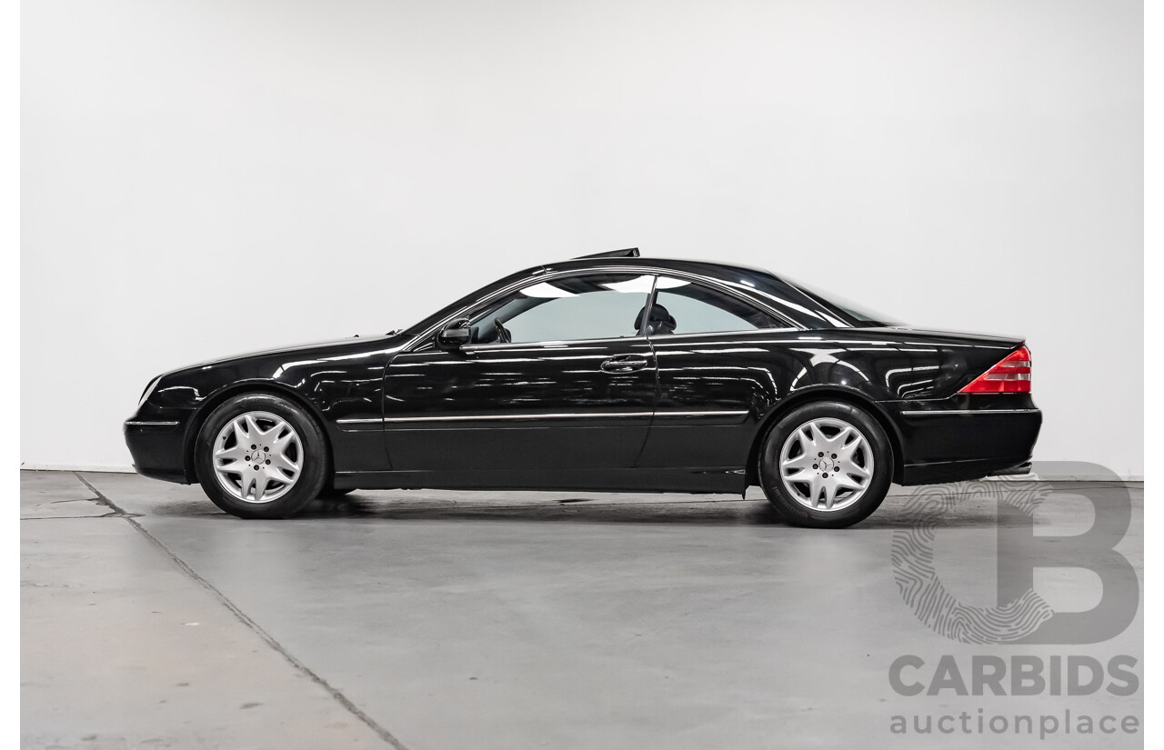 9/2001 Mercedes Benz CL500 W215 2d Coupe Obsidian Black V8 5.0L